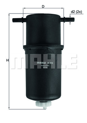 

Фильтр топливный Mahle/Knecht KL873