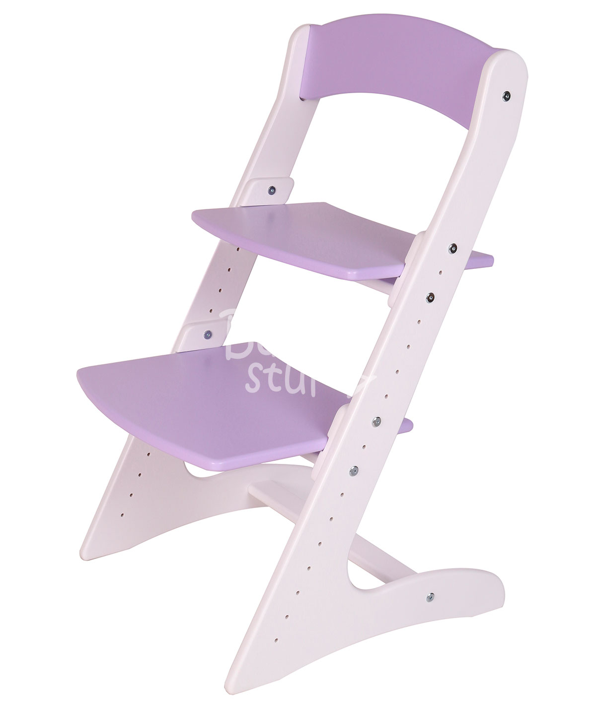 Растущий стул для детей Babystul Бело-фиолетовый