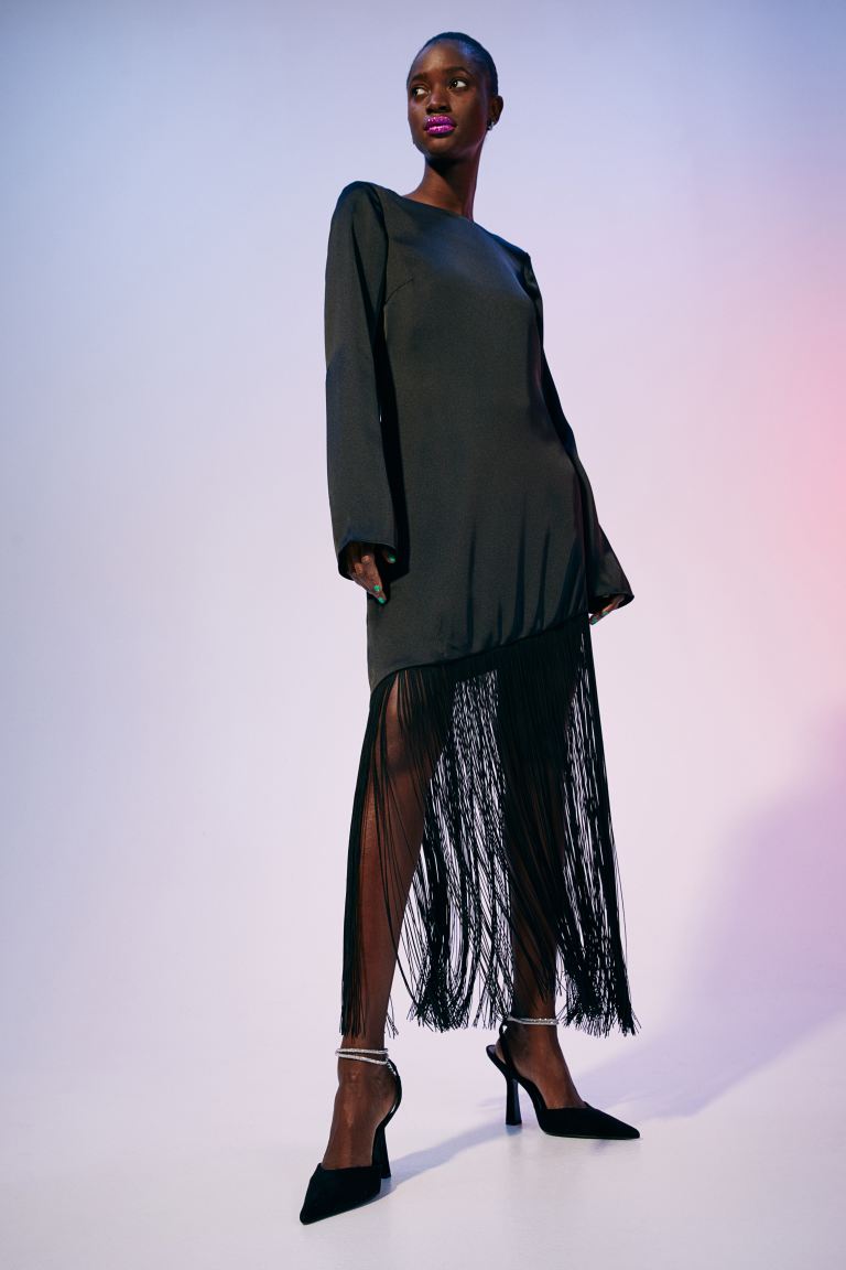 

Платье женское H&M 1116139001 черное M (доставка из-за рубежа), 1116139001