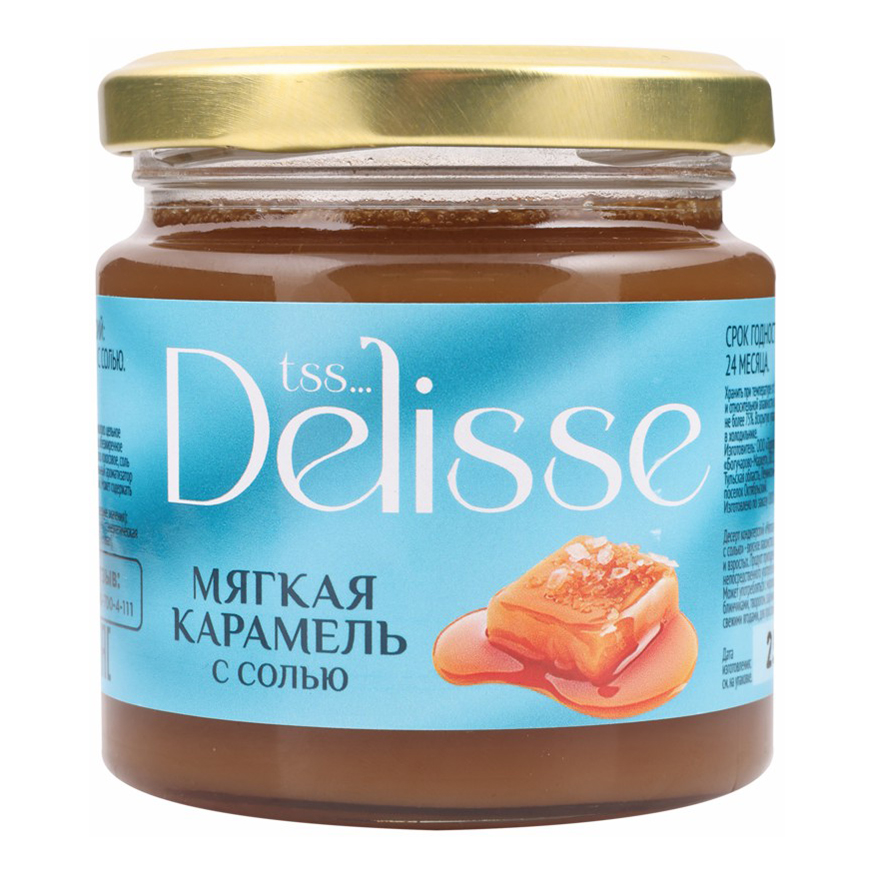 Десерт Delisse Мягкая карамель с солью 220 г