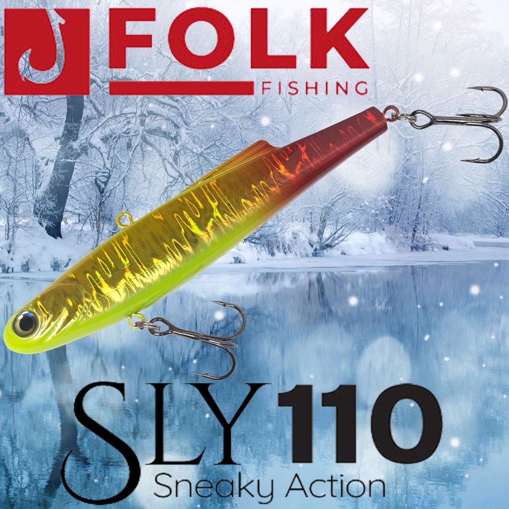 

Воблер Folkfishing (Vib) Sly 110мм 36гр #FVS-24, Желтый;красный, (Vib) Sly 110мм 36гр