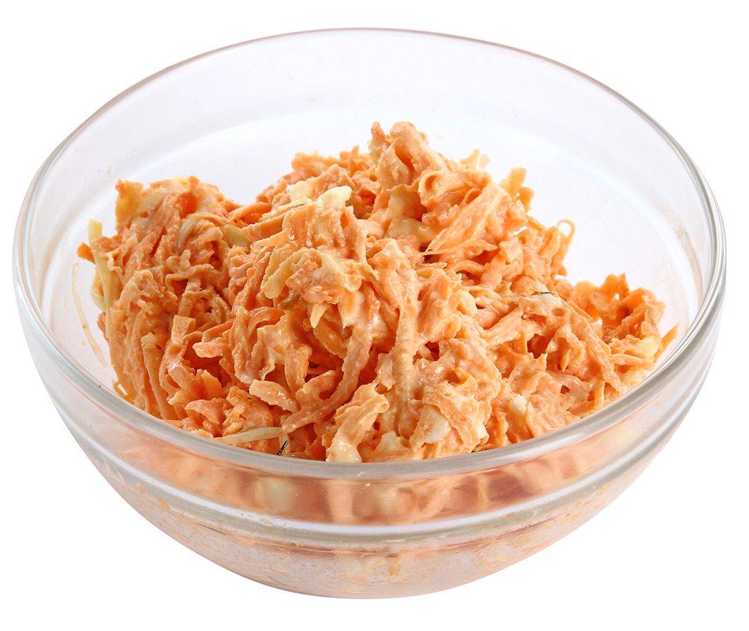 

Салат из моркови с сыром и чесноком 150 г