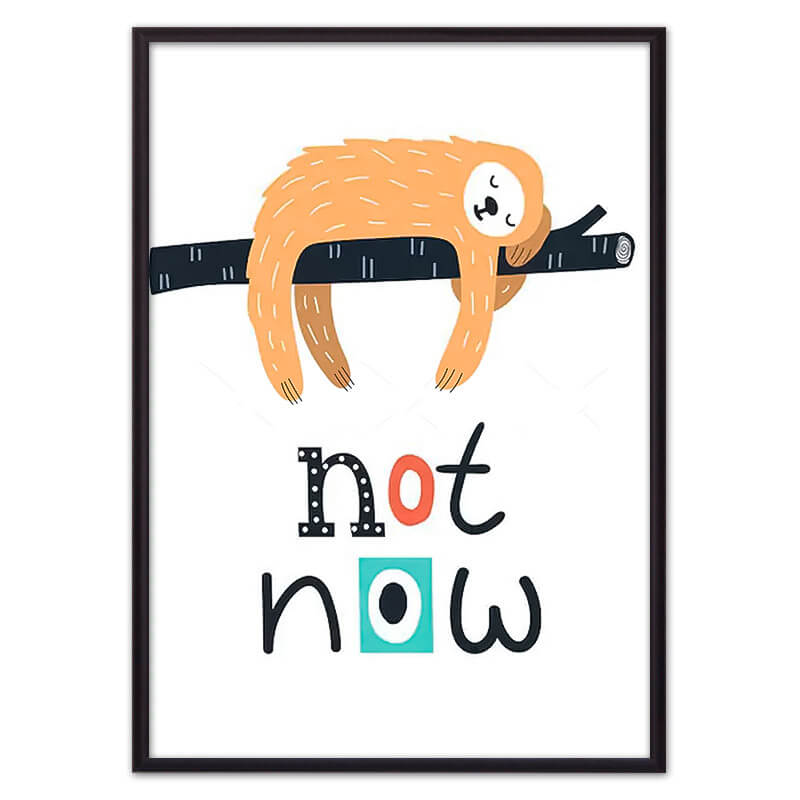 

Ленивец "Not now" ВЫБОР РАЗМЕРА:40 х 60 см