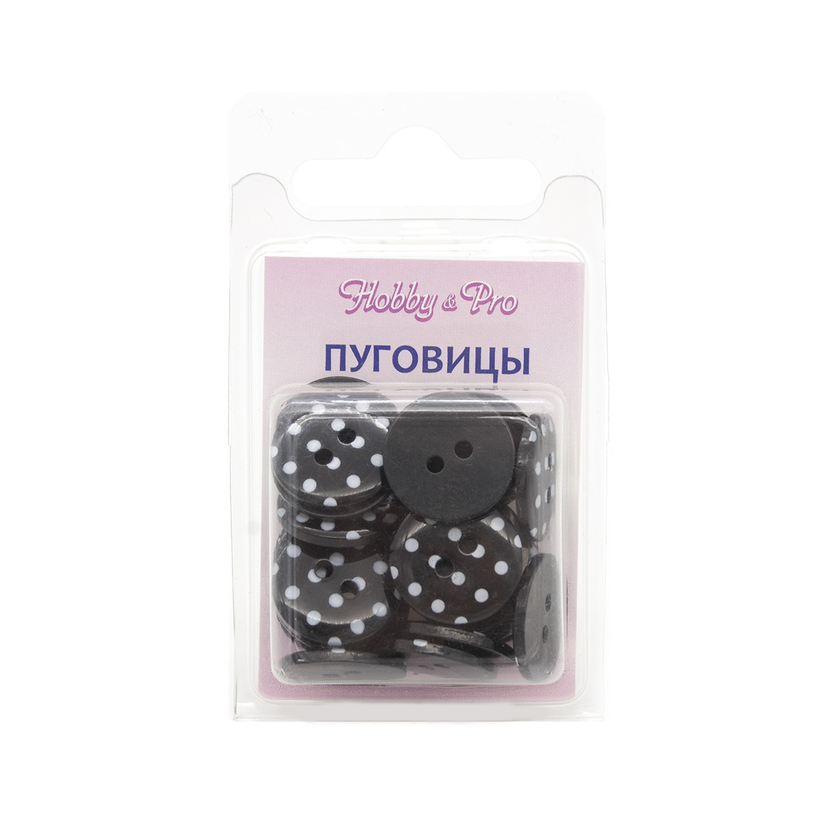 

Пуговица, Горошек 24L 24шт Hobby & Pro 7721494_00005