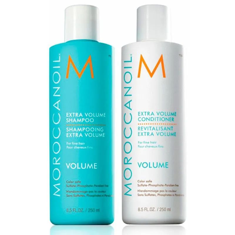 Набор Moroccanoil для объема Extra Volume Шампунь 250мл + Кондиционер 250мл moroccanoil набор увлажнение и восстановление шампунь 1000 мл кондиционер 1000 мл