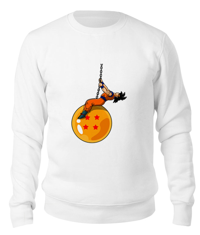 

Свитшот унисекс Printio Жемчуг дракона (dragon ball) белый XL, Жемчуг дракона (dragon ball)