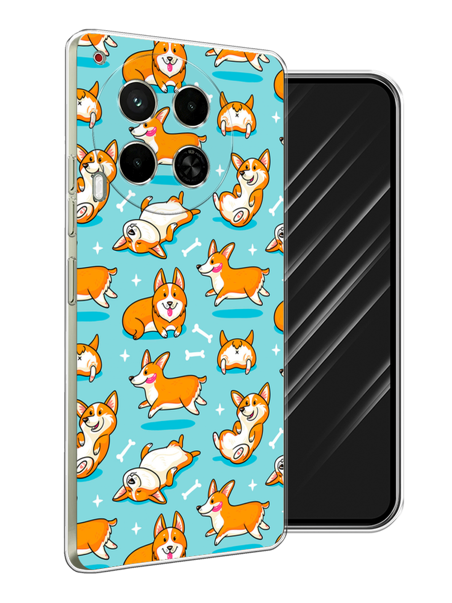 

Чехол Awog на Tecno Camon 30 5G "Веселые корги", Коричневый, 305550-1
