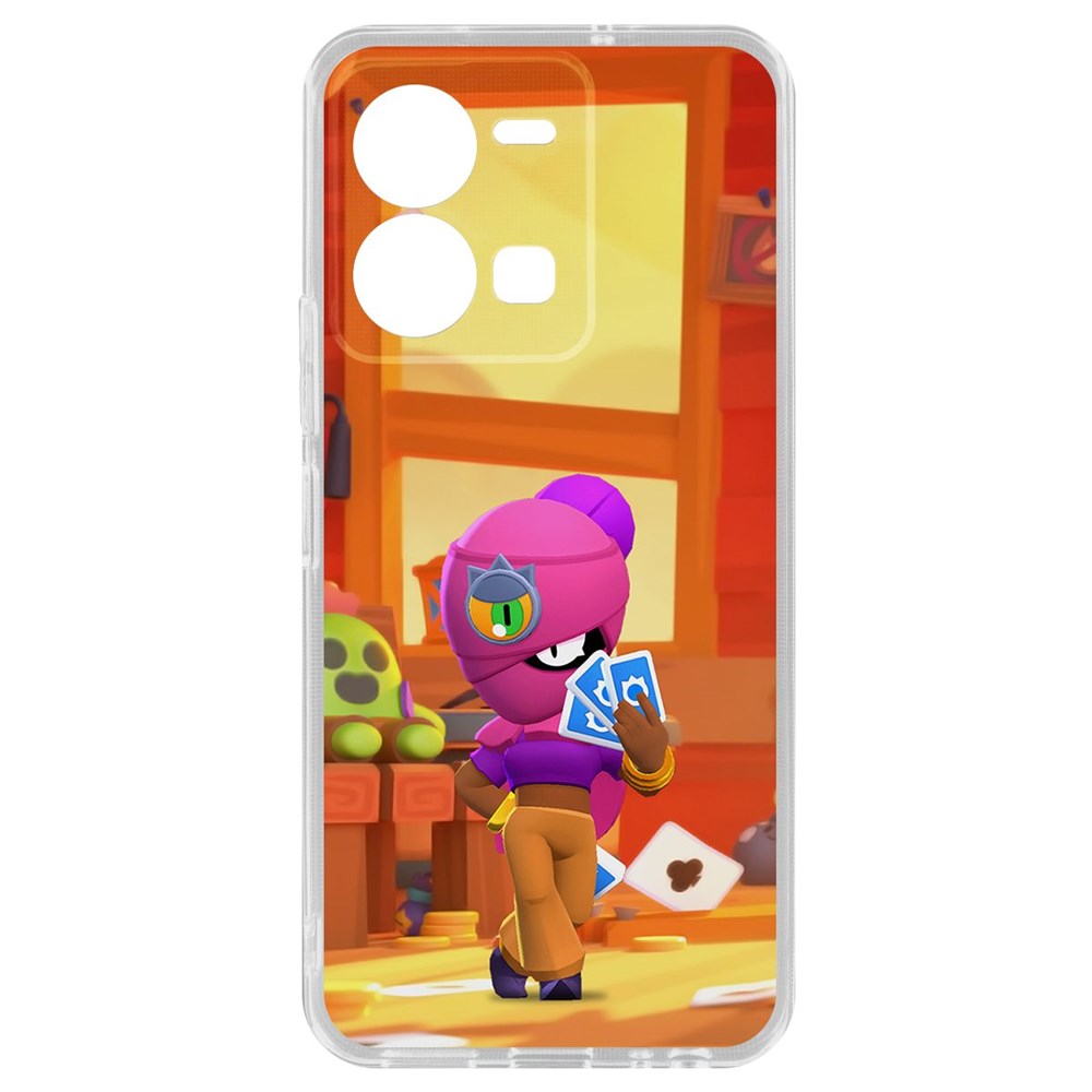 

Чехол-накладка Кейс Brawl Stars-Тара для Vivo Y35, Прозрачный