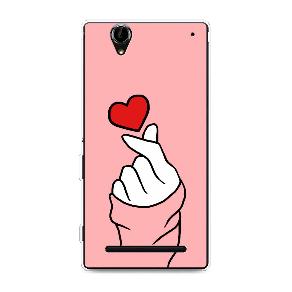 

Чехол Awog на Sony Xperia T2 Ultra "Милое сердечко", Разноцветный, 50950-7