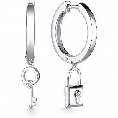 

Серьги с 2 бриллиантами из серебра Алкор серебро 02-2909_000Б-00, 02-2909_000Б-00