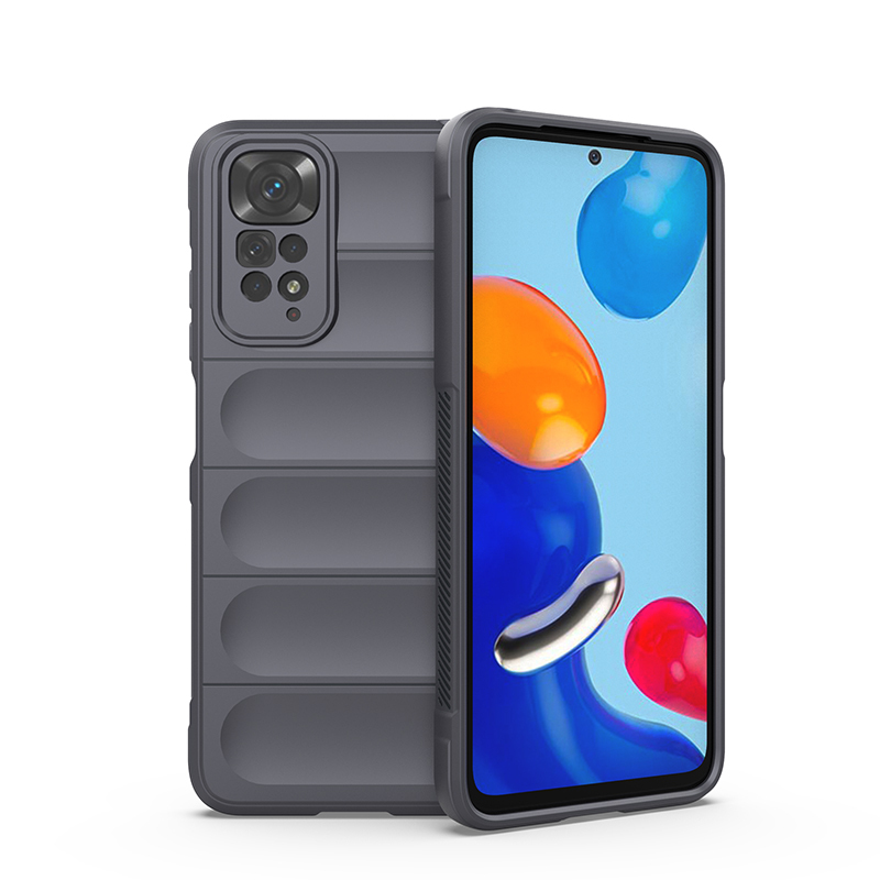 

Противоударный чехол Flexible Case для Xiaomi Redmi Note 11/11S, серый, Flexible Case