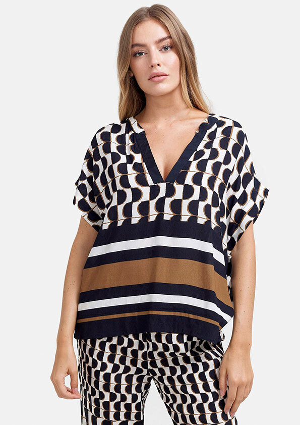 

Блуза женская CATNOIR 2820-10 синяя 36 EU, Синий, 2820-10