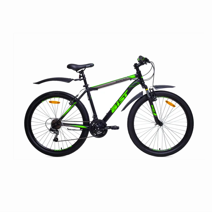 Велосипед AIST Quest 26 размер рамы 20 цвет черно-зеленый