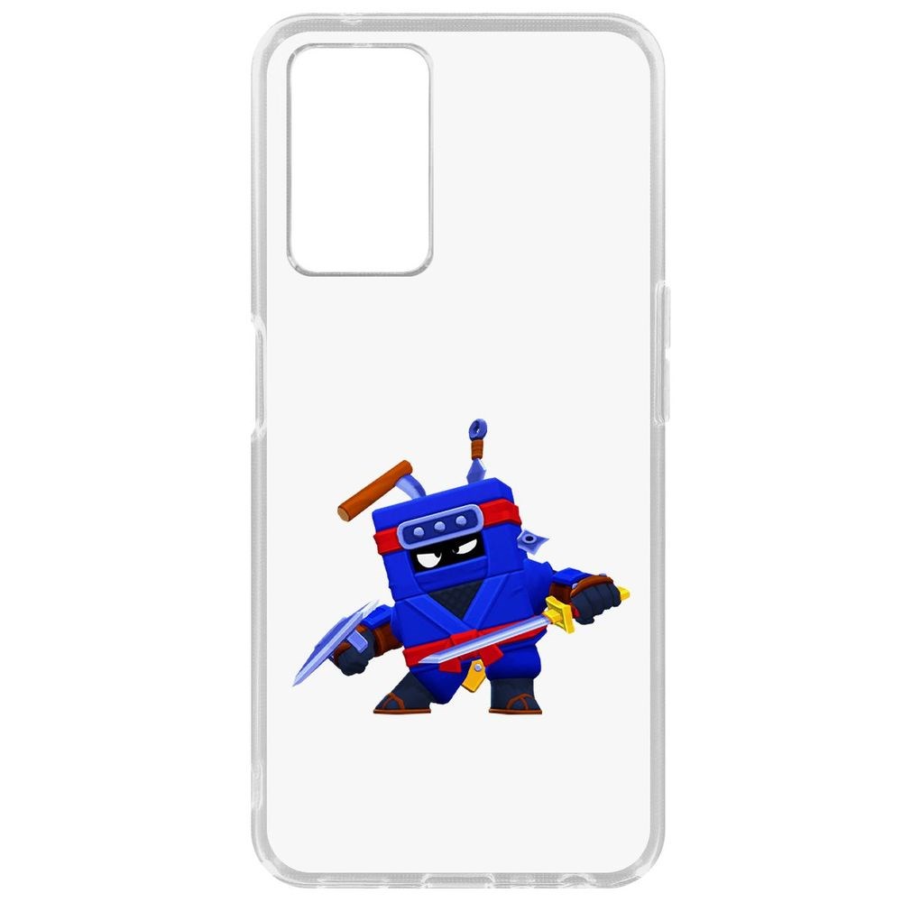 

Чехол-накладка Кейс Brawl Stars-Ниндзя Эш для Oppo A96, Прозрачный