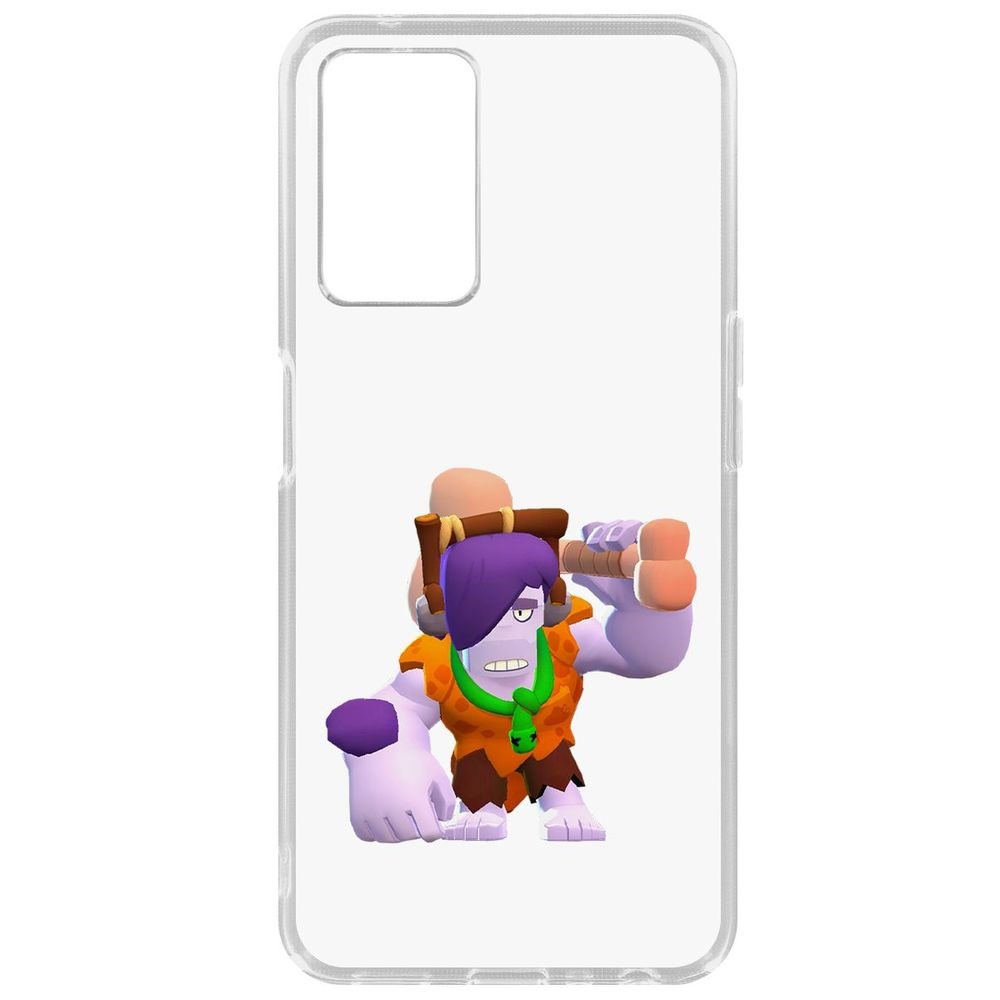 

Чехол-накладка Кейс Brawl Stars-Пещерный Фрэнк для Oppo A96, Прозрачный