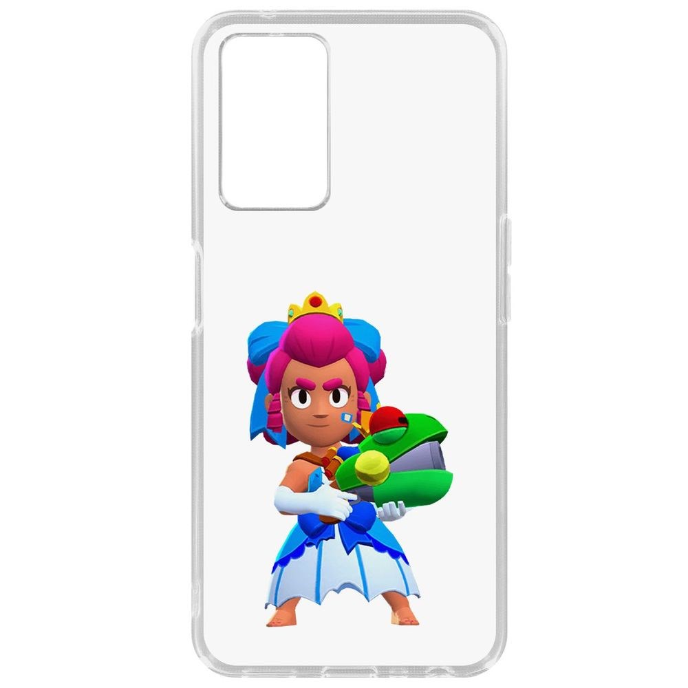 

Чехол-накладка Кейс Brawl Stars-Принцесса Шелли для Oppo A96, Прозрачный