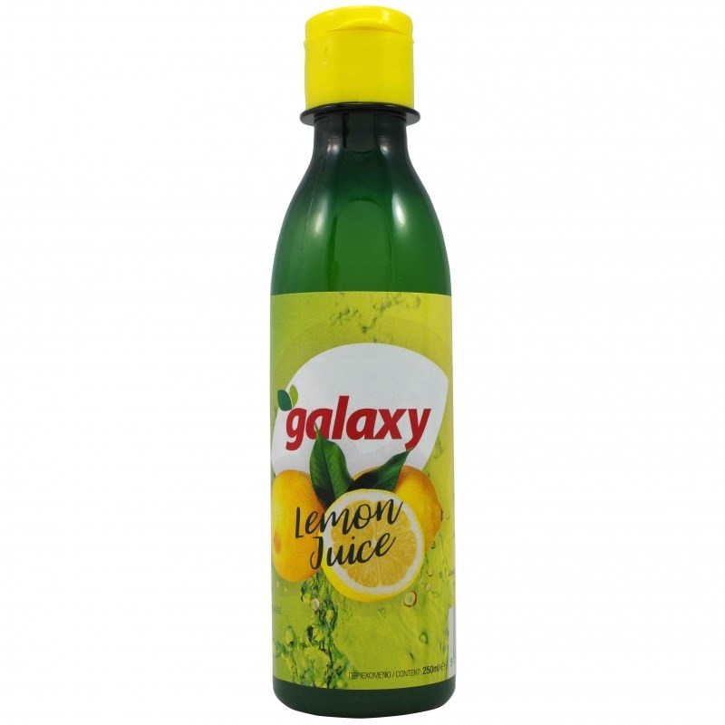 Сок лимона GALAXY, 100 % натуральный , 250 мл