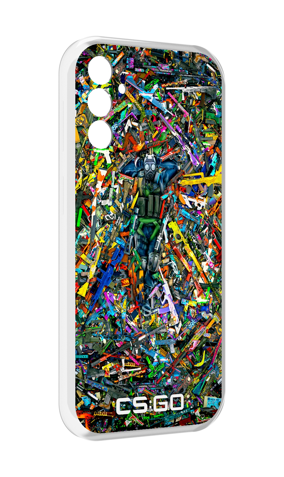 

Чехол MyPads CS GO guns skins мужской для Samsung Galaxy M13, Прозрачный, Tocco