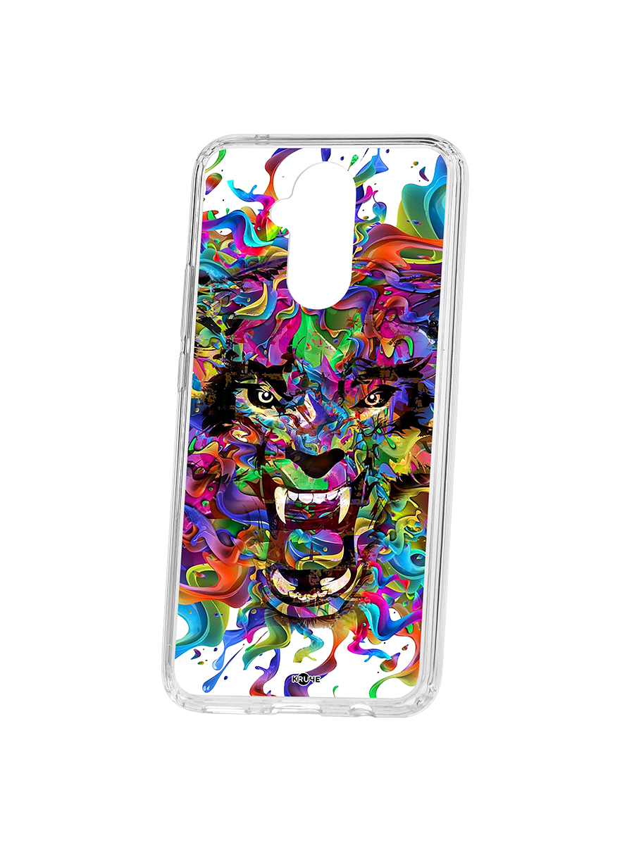 фото Чехол на huawei mate 20 lite kruche print colored beast кruче