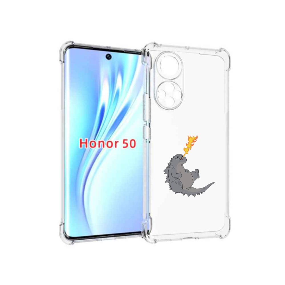 

Чехол бампер MyPads огнедышащий-дракончик для Honor 50, Прозрачный, Tocco