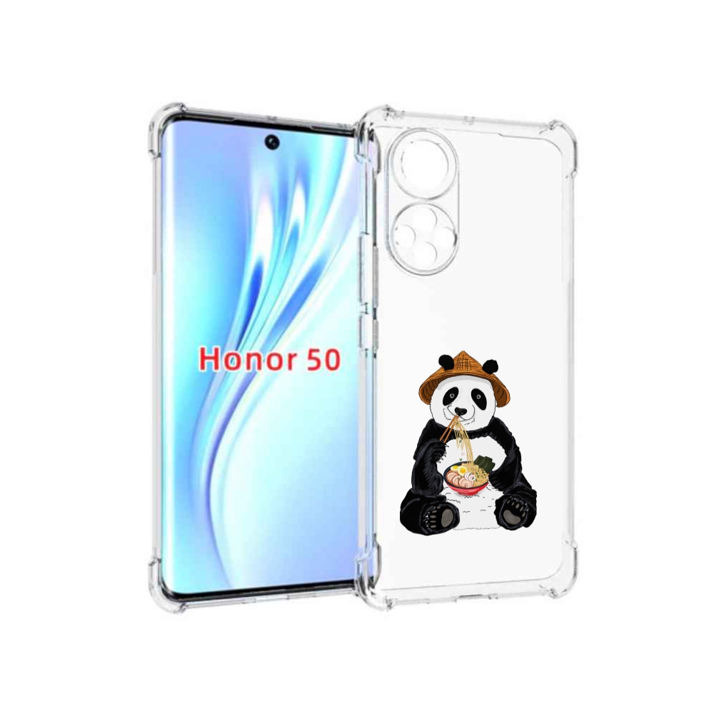 

Чехол бампер MyPads панда-любит-лапшу для Honor 50, Прозрачный, Tocco