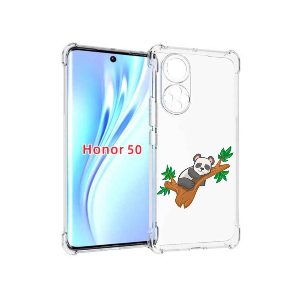 

Чехол бампер MyPads панда-на-деревце для Honor 50, Прозрачный, Tocco