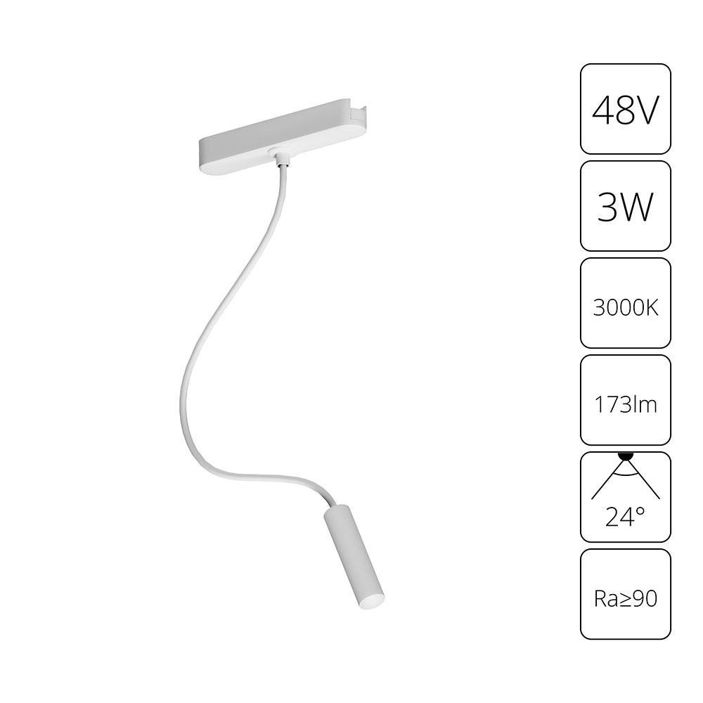 

Трековый светодиодный светильник Arte Lamp Rapid A1162PL-1WH