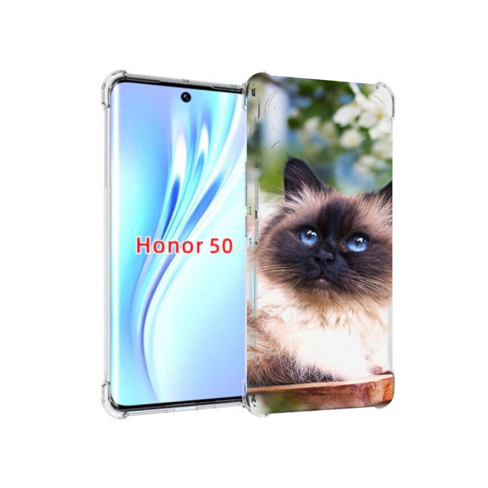 Чехол бампер MyPads порода кошка Бирман для Honor 50