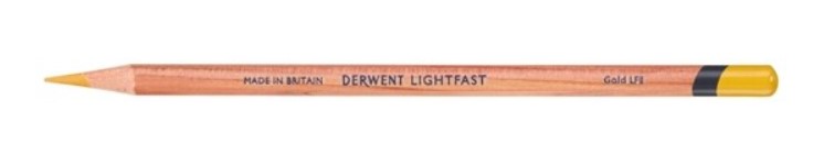 фото Карандаш масляный derwent "lightfast" золотой