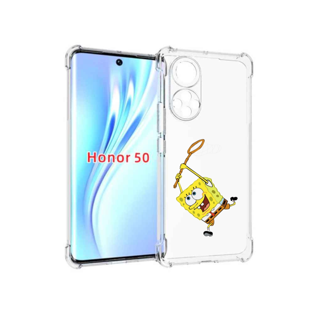 

Чехол бампер MyPads спанчбоб-с-сочком для Honor 50, Прозрачный, Tocco