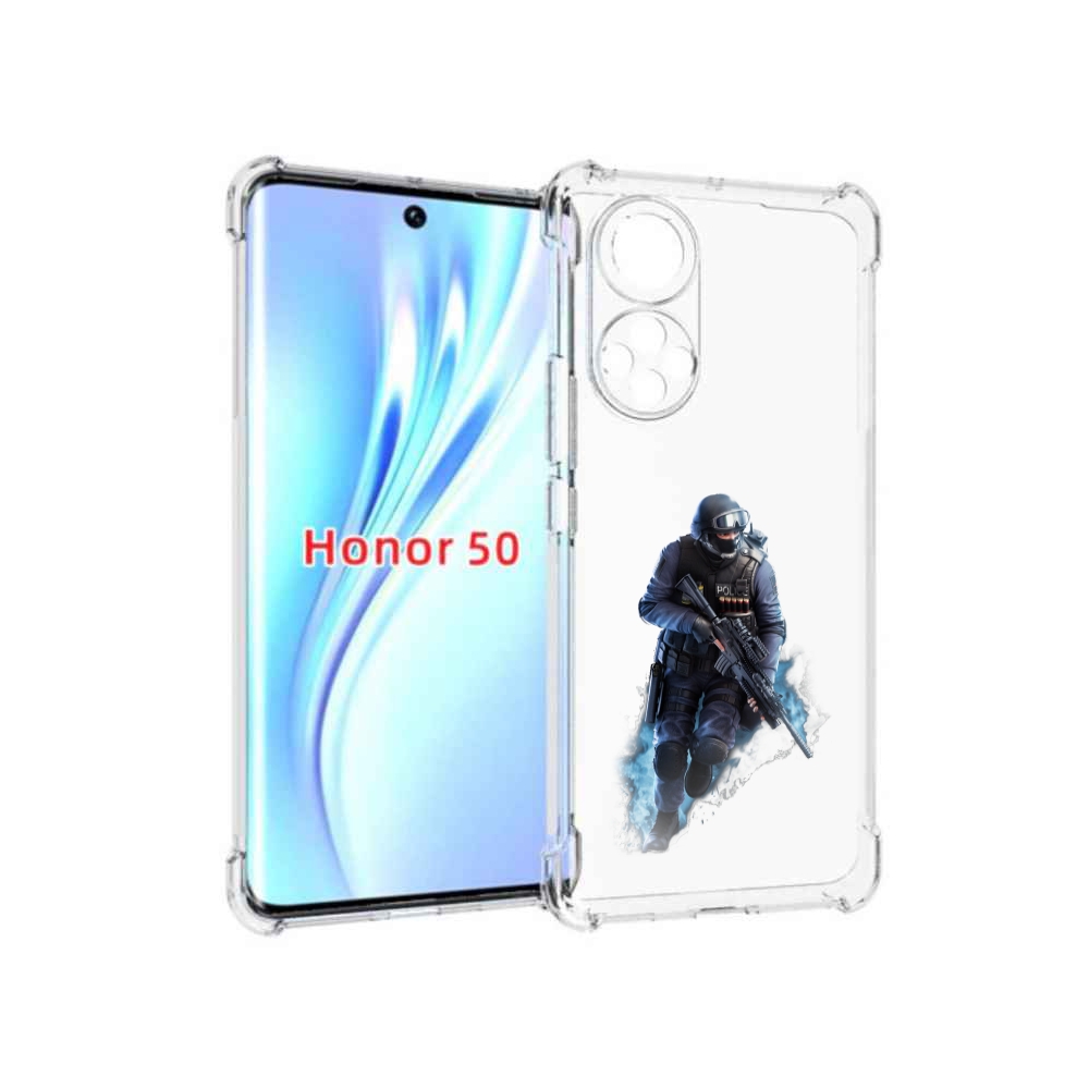 

Чехол бампер MyPads спецназ-ксго для Honor 50, Прозрачный, Tocco