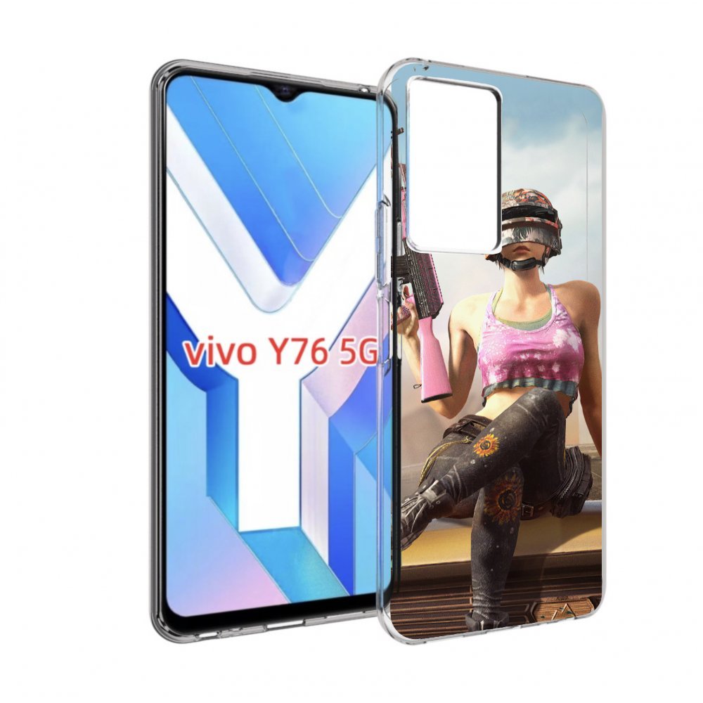 

Чехол MyPads девушка из PUBG для Vivo Y76 5G, Прозрачный, Tocco
