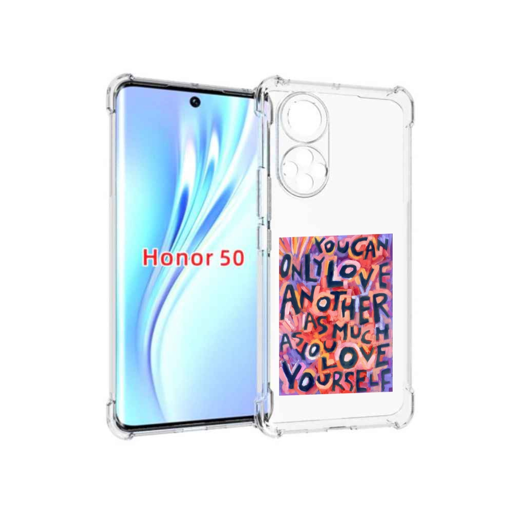 

Чехол бампер MyPads ты-можешь-только-любить для Honor 50, Прозрачный, Tocco