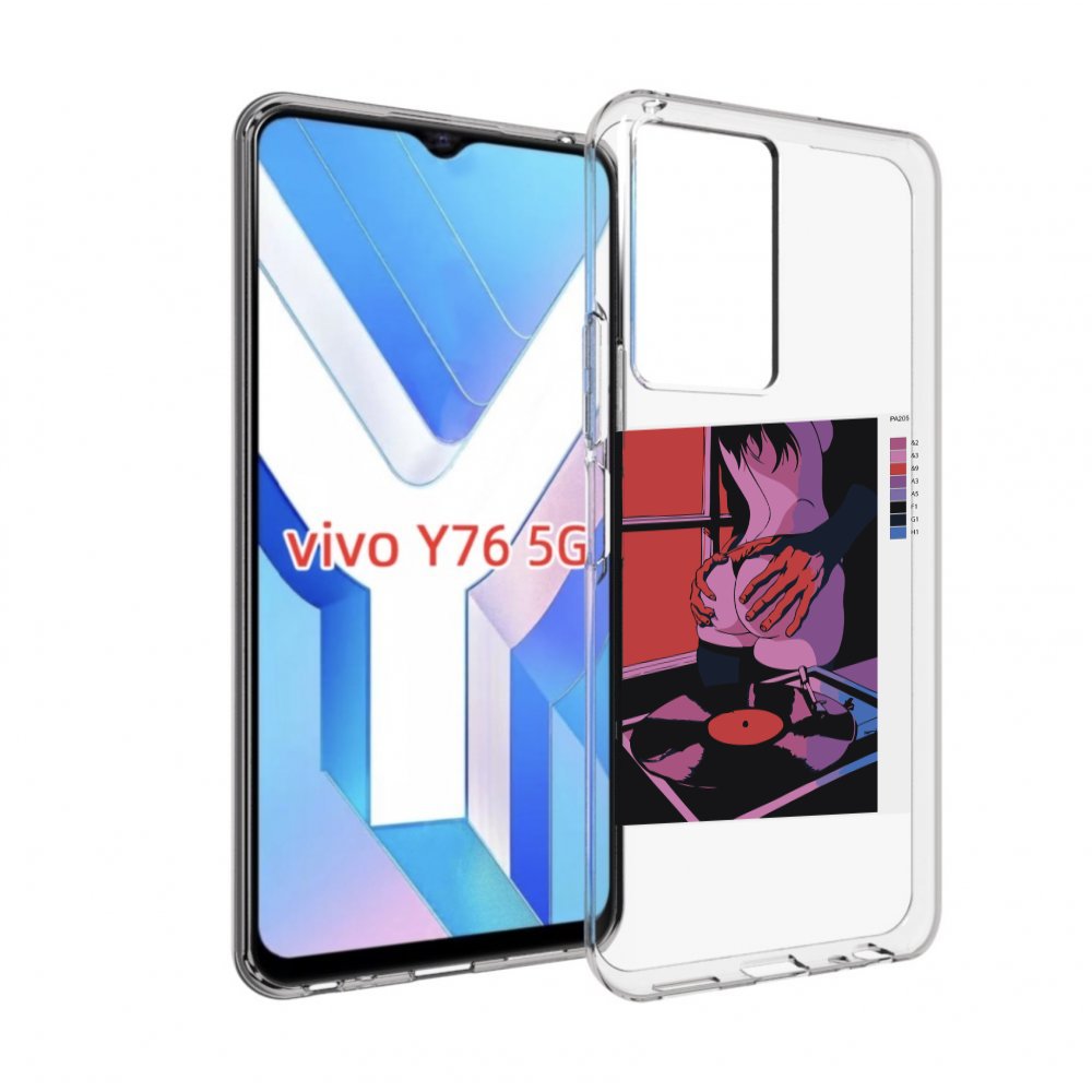 

Чехол MyPads девушка красивая сзади женский для Vivo Y76 5G, Прозрачный, Tocco