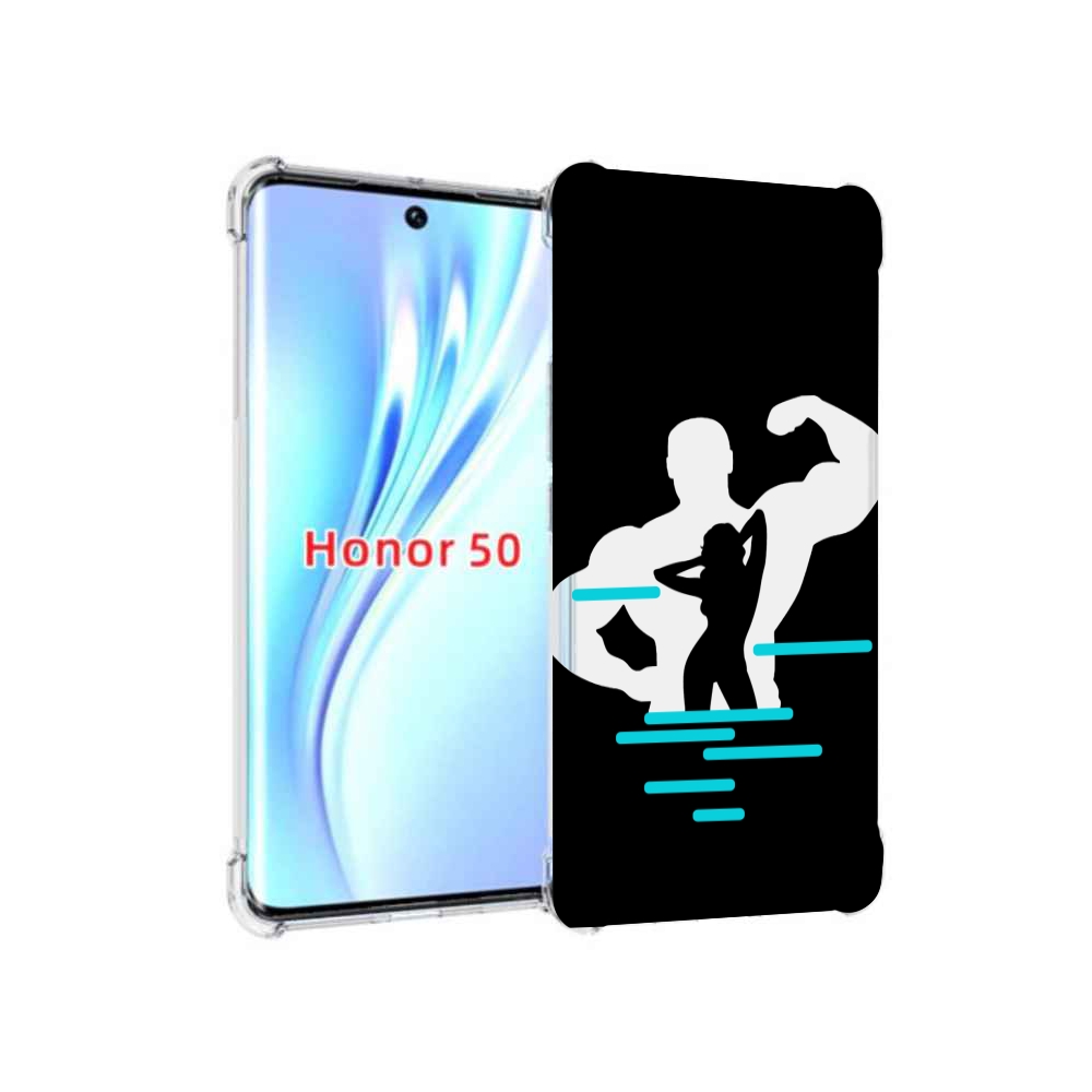 

Чехол бампер MyPads фитнес-тренировка для Honor 50, Прозрачный, Tocco