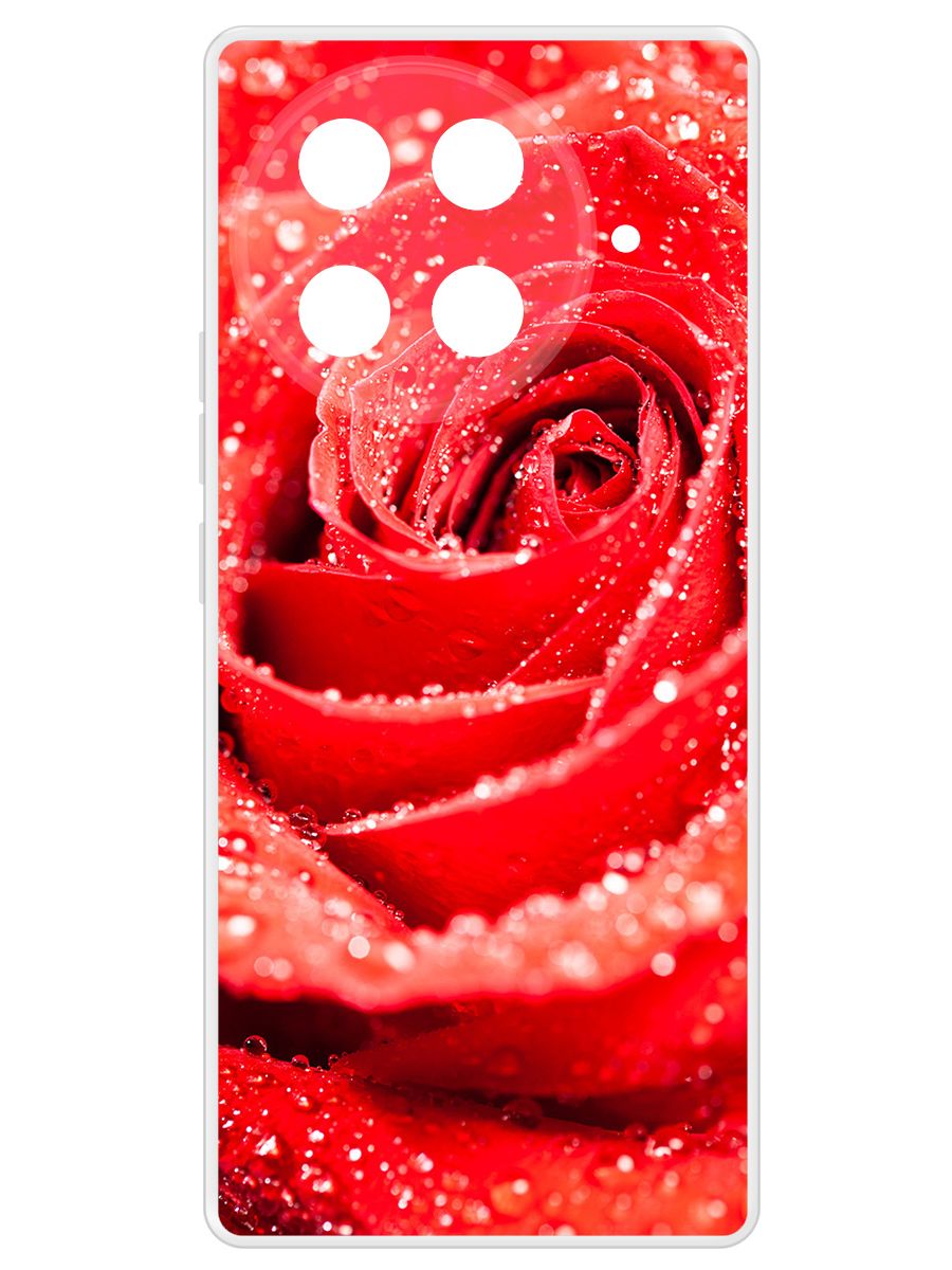 

Чехол-накладка Krutoff Clear Case Роза для Tecno Camon 30S Pro, Прозрачный