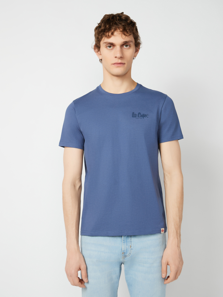 

Футболка мужская Lee cooper MT2A122251BSLC4 синяя XXL, Синий, MT2A122251BSLC4