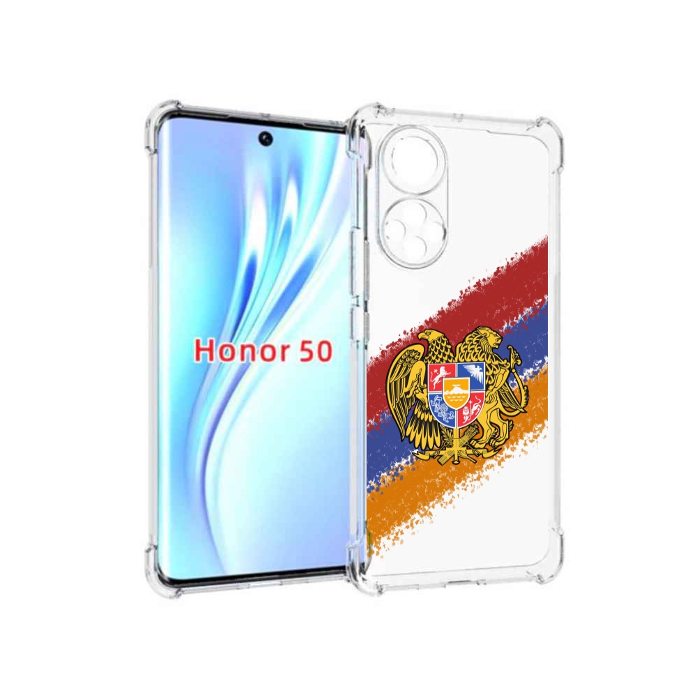 

Чехол бампер MyPads флаг герб Армении для Honor 50, Прозрачный, Tocco