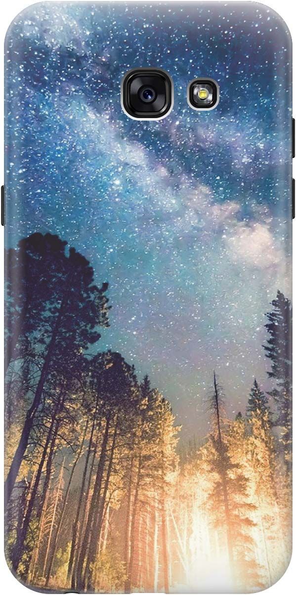 

Силиконовый чехол на Samsung Galaxy A5 (2017) с принтом "Млечный путь", Синий;черный, 871