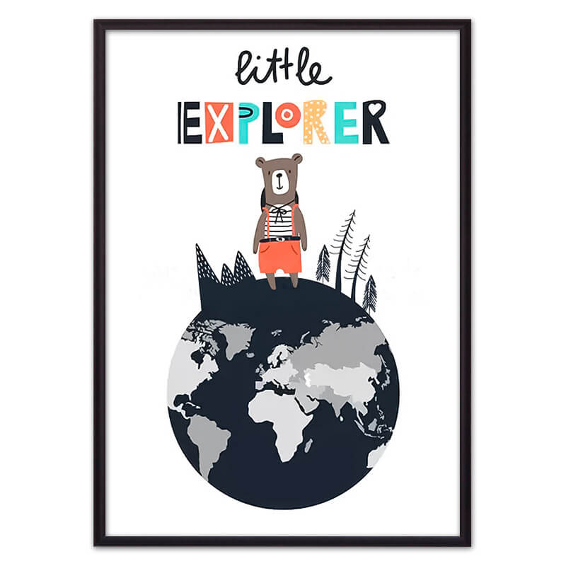 

Медведь "Little eхplorer" ВЫБОР РАЗМЕРА:21 х 30 см