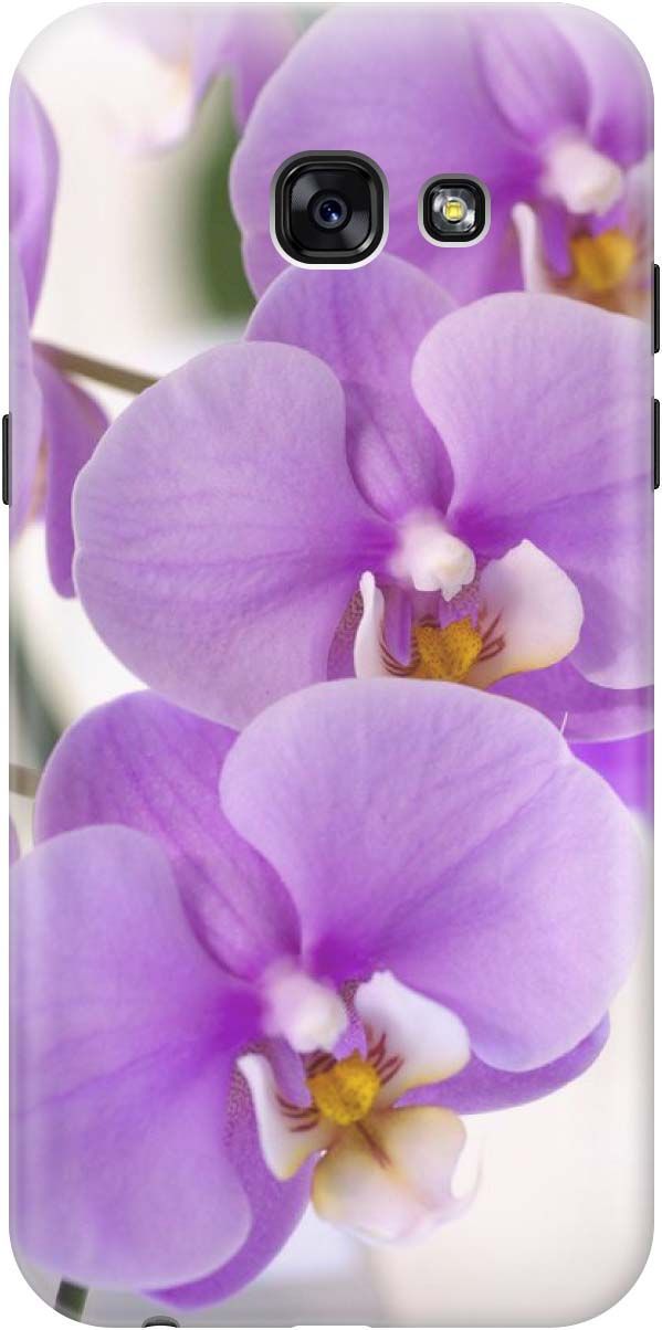 

Чехол на Samsung Galaxy A5 (2017) с принтом "Сиреневые орхидеи", Фиолетовый;серый, 871