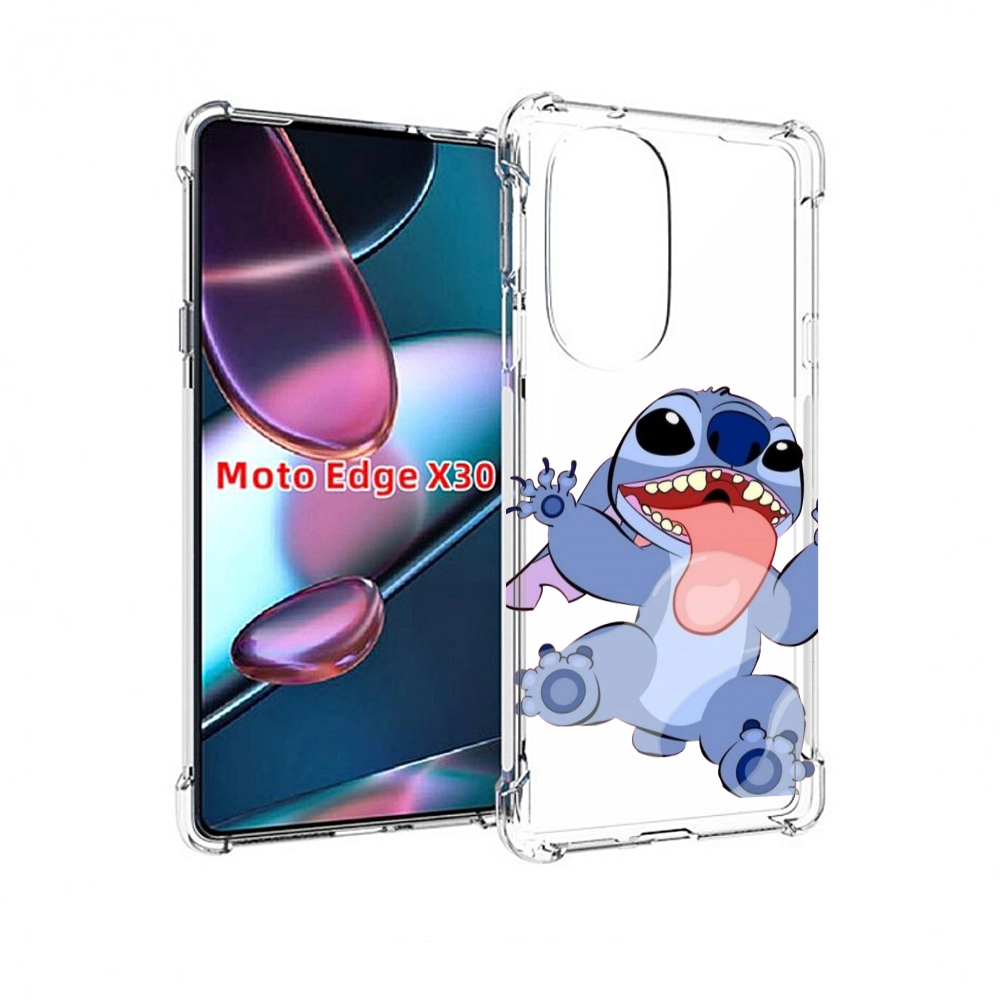 

Чехол MyPads большой-стич для Motorola Moto Edge X30, Прозрачный, Tocco