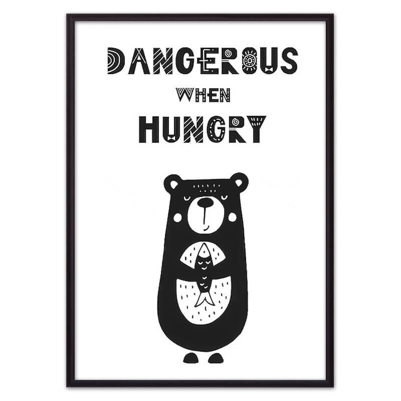 

Медведь "Dangerous" ВЫБОР РАЗМЕРА:21 х 30 см