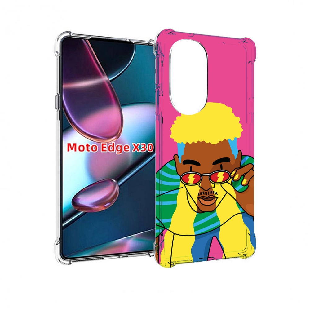 

Чехол MyPads бразилец для Motorola Moto Edge X30, Прозрачный, Tocco