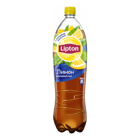 фото Холодный чай черный lipton лимон 1,5 л