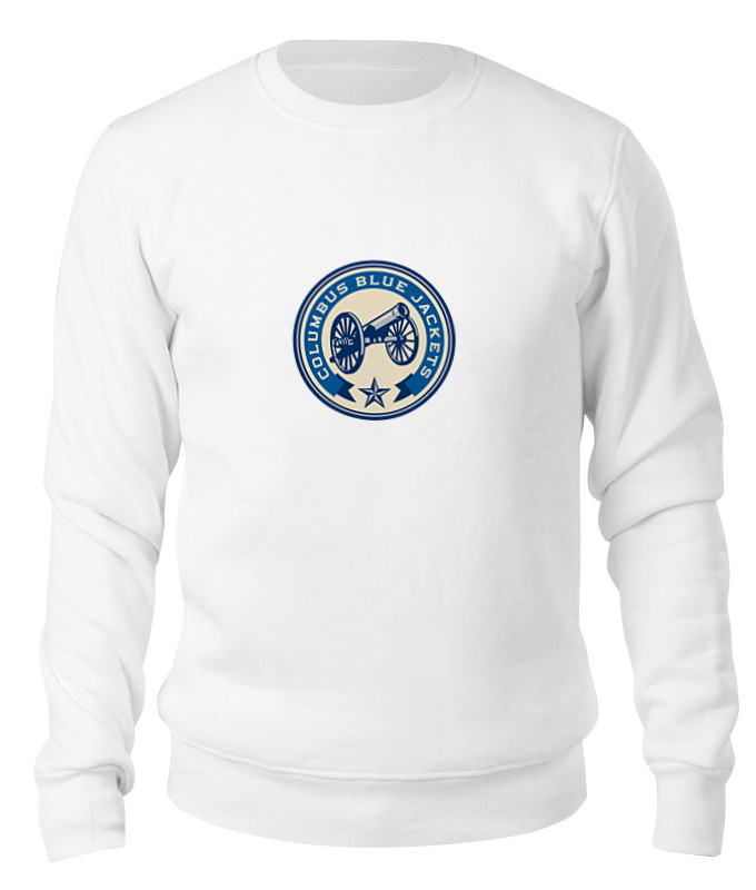 

Свитшот унисекс Printio Columbus blue jackets белый XL, Columbus blue jackets