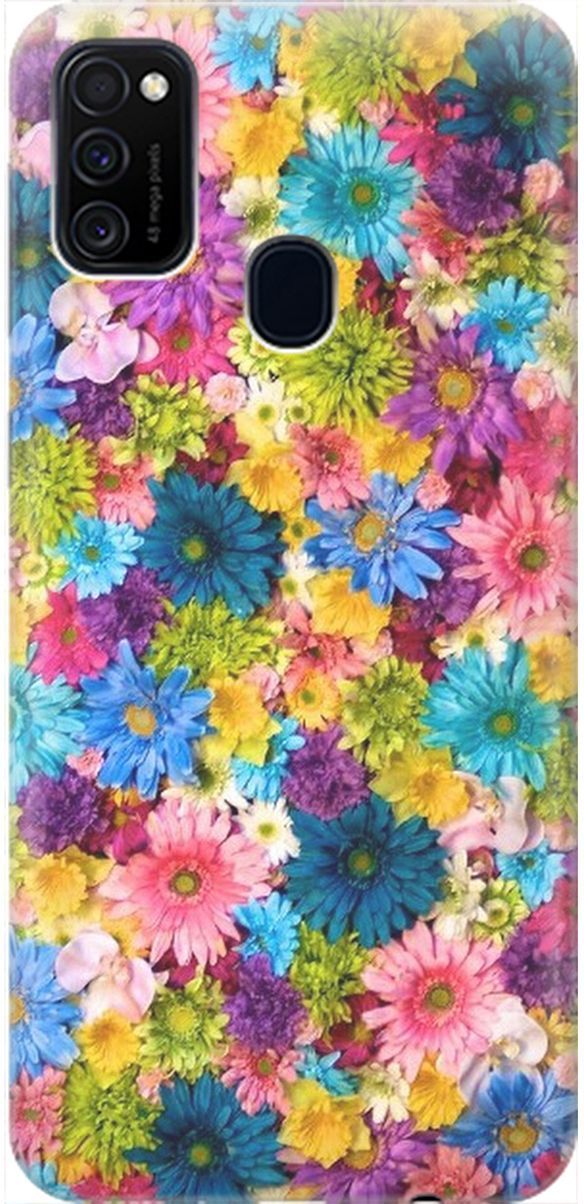 

Чехол на Samsung Galaxy M21/M30s с принтом "Поле разноцветных цветов", Голубой;желтый, 1991