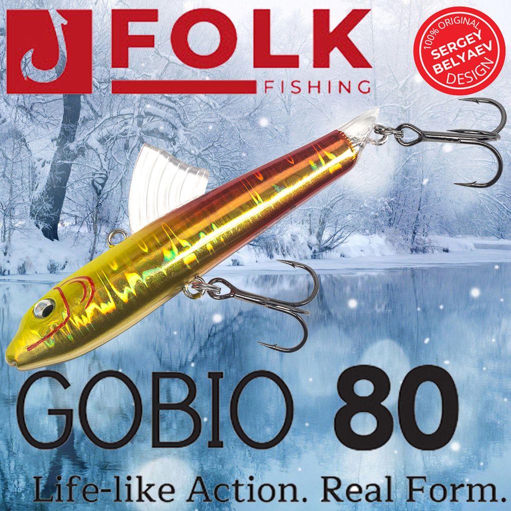 

Воблер Folkfishing (Vib) Gobio 80мм 20гр #FVG-05, Золотистый;серебристый;красный, (Vib) Gobio 80мм 20гр