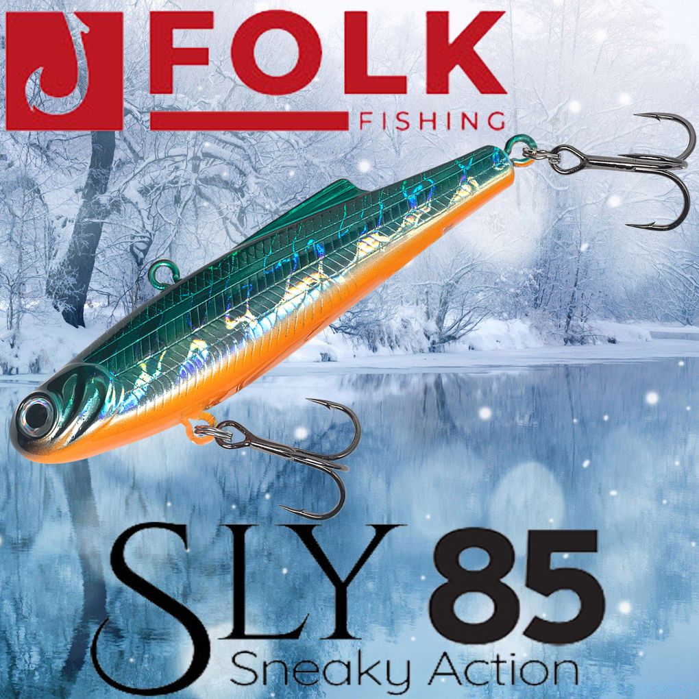 

Воблер Folkfishing (Vib) Sly 85мм 24гр #FVS-19, Синий;серебристый;оранжевый, (Vib) Sly 85мм 24гр