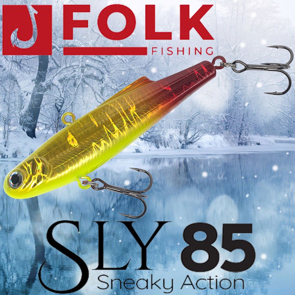 

Воблер Folkfishing (Vib) Sly 85мм 24гр #FVS-24, Желтый;красный, (Vib) Sly 85мм 24гр